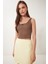 Gold Aksesuarlı Crop Fitilli Triko Bluz 4