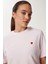Kalp Nakışlı Pamuklu Örme T-Shirt 1