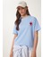 Kalp Nakışlı Pamuklu Örme T-Shirt 2