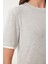 Kontrast Şerit Detaylı Örme T-Shirt 5