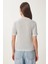 Kontrast Şerit Detaylı Örme T-Shirt 6