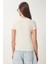 Kalp Baskılı Taşlı Örme T-Shirt 5
