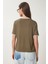 Kontrast Şertili Örme T-Shirt 4