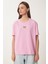Işıltılı Kalp Aksesuarlı Pamuklu Örme T-Shirt 4