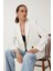 Kontrast Düğmeli Oversize Mevsimlik Blazer Ceket 3