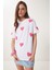 Kalp Dokulu Pamuklu Örme T-Shirt 3