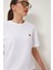 Kalp Nakışlı Pamuklu Örme T-Shirt 2
