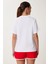 Kalp Nakışlı Pamuklu Örme T-Shirt 6