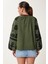 Nakış Işlemeli Oversize Dokuma Bluz 4