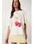 Kiraz Baskılı Pamuklu Örme T-Shirt 1