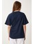 Yandan Bağlama Detaylı Pamuklu T-Shirt 4