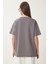 Oversize Baskılı Örme T-Shirt 4