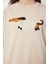 Nakışlı Pamuklu Oversize Örme T-Shirt 5