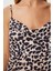 Leopar Desenli Degaje Yaka Sandy Bluz 4
