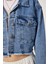 Püskül Detaylı Denim Crop Ceket 3