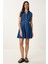 Mini Kloş Denim Elbise 3