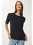 Pamuklu Basic Örme T-Shirt 1