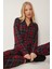 Kareli Gömlek Pantolon Örme Pijama Takımı 1