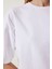 Basic Oversize 2'li Takım Örme T-Shirt Siyah Beyaz LHW0007 5