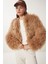 Suni Kürk Ceket LFN0074 CAMEL 1