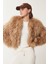 Suni Kürk Ceket LFN0074 CAMEL 3