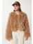 Suni Kürk Ceket LFN0074 CAMEL 4