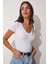 V Yaka Örme T-Shirt 4