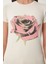 Çiçek Baskılı Örme T-Shirt 4