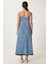 Askılı Denim Çan Elbise 4