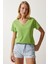 V Yaka Basic Örme T-Shirt 3