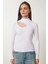 2'li Paket Cut Out Detaylı Fitilli Örme Bluz Krem Beyaz LGT0034 3