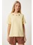 Cut Out Detaylı Pamuklu Örme T-Shirt 3