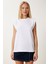 Vatkalı Pamuklu Örme T-Shirt 3