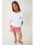 Kiraz Nakışlı Pamuklu Örme T-Shirt 1