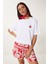 Kiraz Nakışlı Pamuklu Örme T-Shirt 2