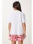 Kiraz Nakışlı Pamuklu Örme T-Shirt 4
