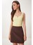 Gold Aksesuarlı Crop Fitilli Triko Bluz 5