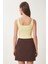 Gold Aksesuarlı Crop Fitilli Triko Bluz 7