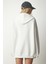 Kapüşonlu Fermuarlı Oversize Sweatshirt LUB0002 EKRU 7