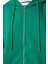 Kapüşonlu Fermuarlı Oversize Sweatshirt LUB0002 YEŞİL 6