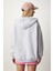 Kapüşonlu Fermuarlı Oversize Sweatshirt LUB0002 GRİ 6