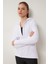 Parmak Detaylı Kapüşonlu Fermuarlı Örme Sweatshirt 4