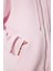 Kapüşonlu Fermuarlı Oversize Sweatshirt LUB0002 ŞEKER PEMBE 6