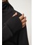 Parmak Detaylı Kapüşonlu Fermuarlı Örme Sweatshirt 6