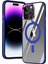 Newface iPhone 15 Pro Max Kılıf Mudo Magneticsafe Standlı Kapak - Lacivert 1