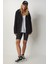 Kapüşonlu Fermuarlı Oversize Sweatshirt LUB0002 SİYAH 3