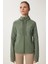 Parmak Detaylı Kapüşonlu Fermuarlı Örme Sweatshirt 4