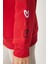 Kalp Nakışlı Şardonlu Sweatshirt LOW0018 KIRMIZI 5