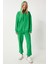 Kapüşonlu Sweatshirt Jogger Oversize Örme Eşofman Takımı 2