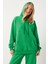 Kapüşonlu Sweatshirt Jogger Oversize Örme Eşofman Takımı 4